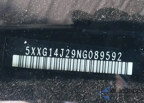 2022 Kia K5 Lxs из США, поврежденный, VIN 5XXG14J29NG089592